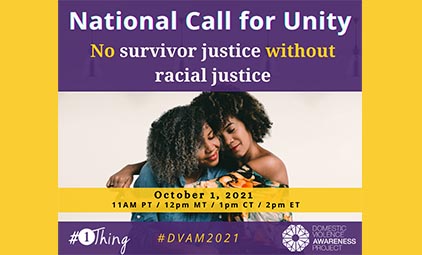 National Call for Unity: No survivor justice without racial justice