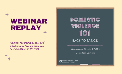 Webinar Replay: Domestic Violence 101