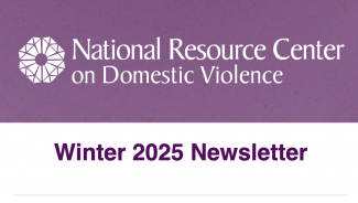 NRCDV logo with title Winter 2025 Newsletter