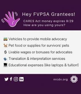 Hey FVPSA Grantees!