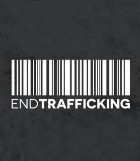 barcode that says end trafficking