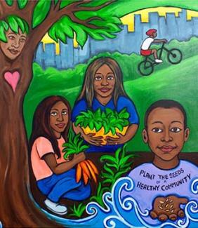 Plant the Seeds of a Healthy Community mural