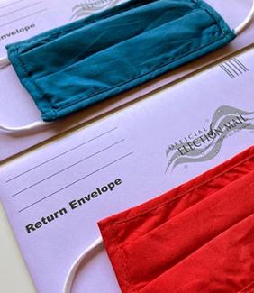 mail-in ballots and masks