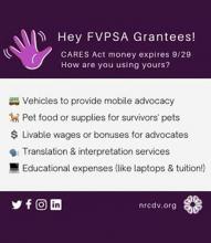 Hey FVPSA Grantees!