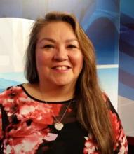 Darlene Okemaysim-Sicotte is a co-chair of Iskwewuk E-wichiwitochik, which means 'women walking together' in Cree