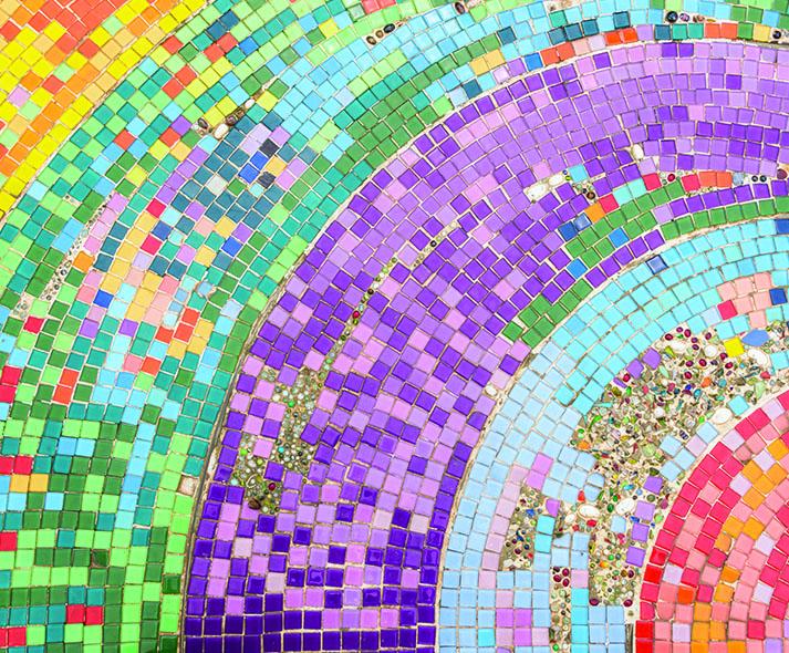 rainbow mosaic