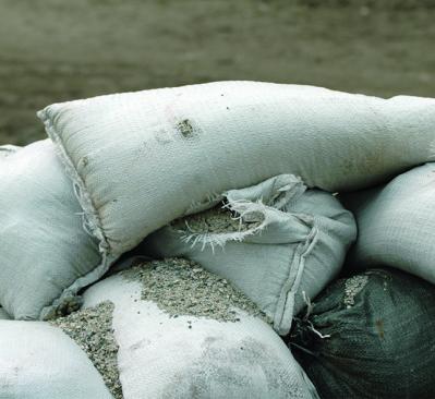 sand bags to prepare for flood